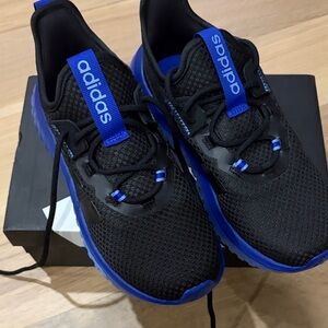 Adidas Men's Black and Blue Athletic Shoes